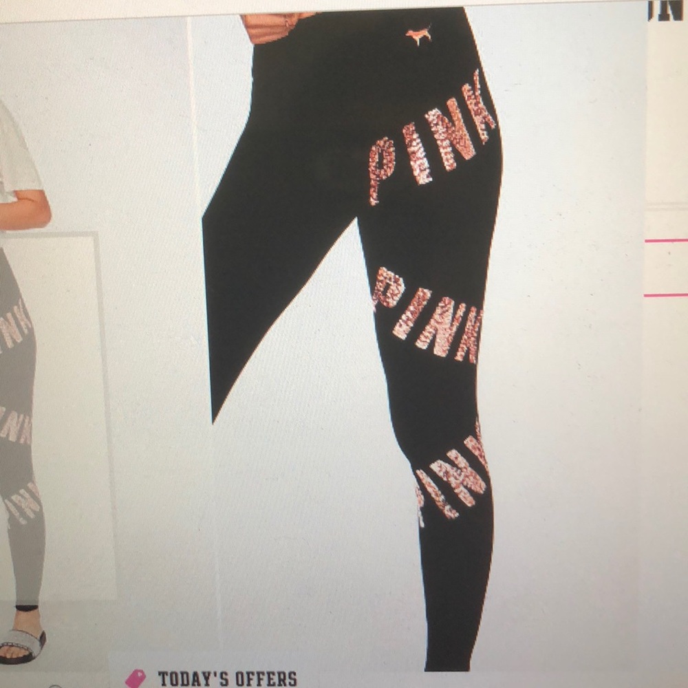 Bling cotton yoga legging NWT size L - Picture 4 of 5